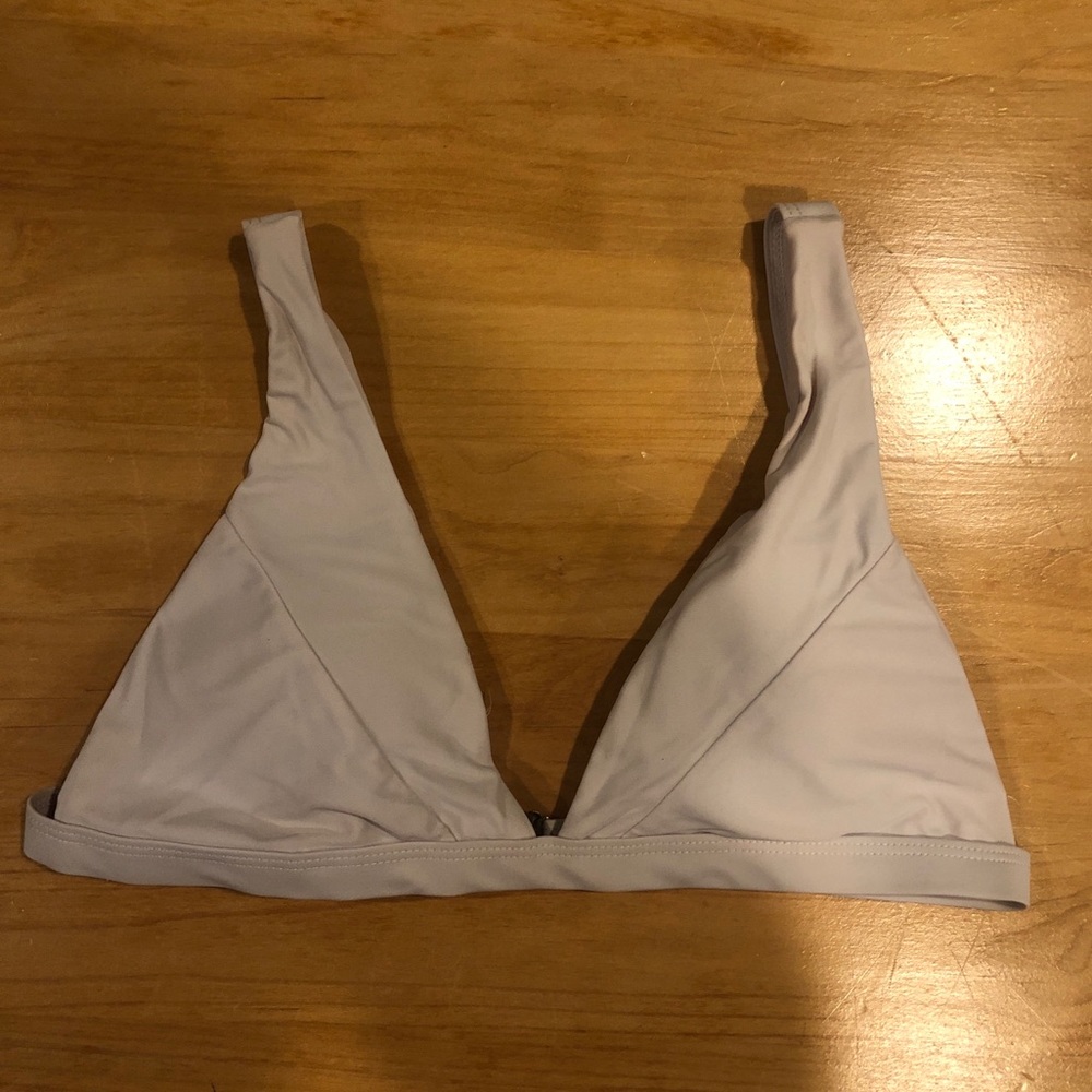 White bathing suit top